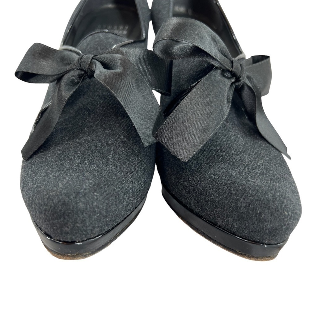 Stuart Weitzman Mozart Gray Flannel Booties High … - image 5